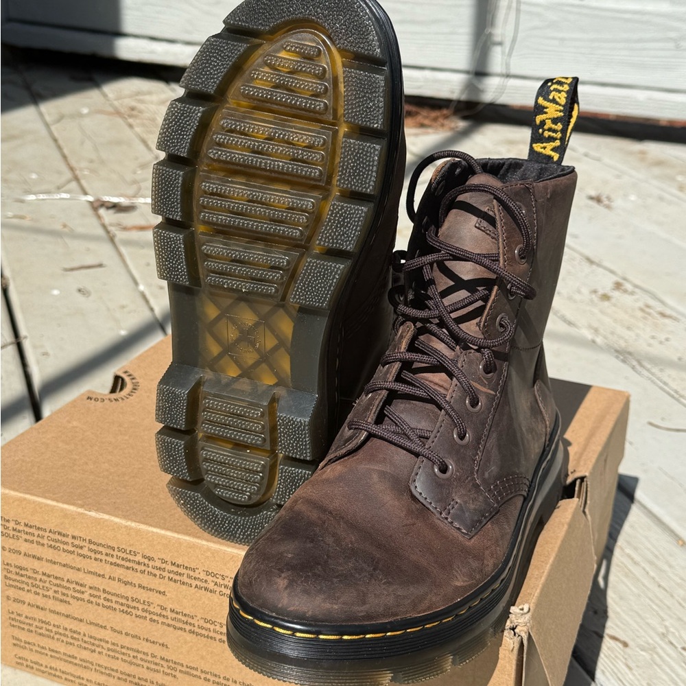 Dr. Martens Dark Brown Leather Boots